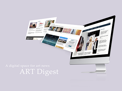 Art Newspaper Website adobe xd art design digital news news newspaper website ui ux website design