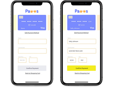 Daily UI Design - Credit Card Checkout