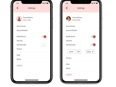 Daily UI - Settings Page