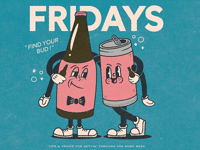 Friday: Gettin' Through The Work Week (A PSA) character illustration