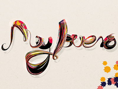 ¡Muy Bueno! c4d illustration lettering type