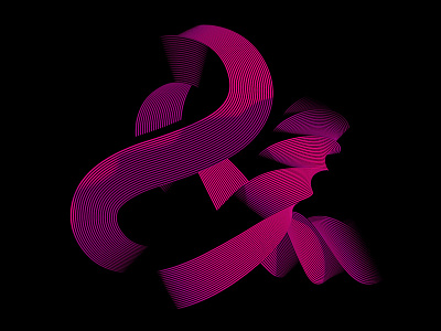 Op & ampersand opart optical typography