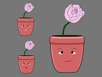 Little Flower Pot adobe illustrator design flower flower illustration illustration plant plant illustration planter