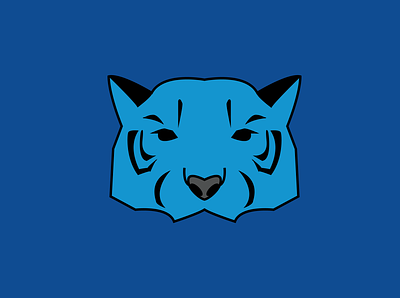 Blue Tiger adobe illustrator animal art animal illustration animal logo animals design illustration logo logos tiger tigers vector