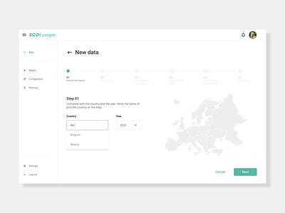 ECOEurope Dashboard app dashboad dashboard app dashboard design dashboard ui data data design data visualization data viz design interface logo tool ui ui ux ui design uidesign uiux ux ux ui