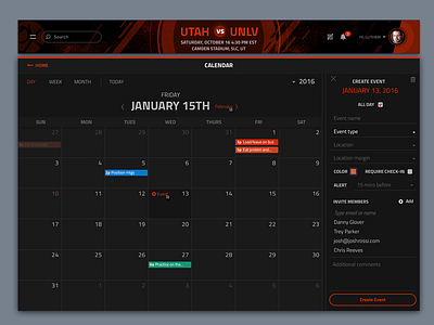 Calendar Scheduling App by Drew Andersen on Dribbble