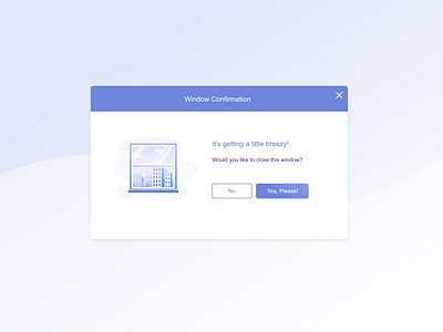 Window Confirmation 3d clean confirmation dialog flat illustration minimal modal ui ui component visual window window confirmation window design windows