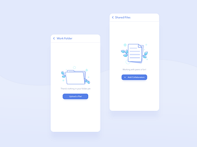 Mobile Empty States by Jenny Tran 💫 on Dribbble