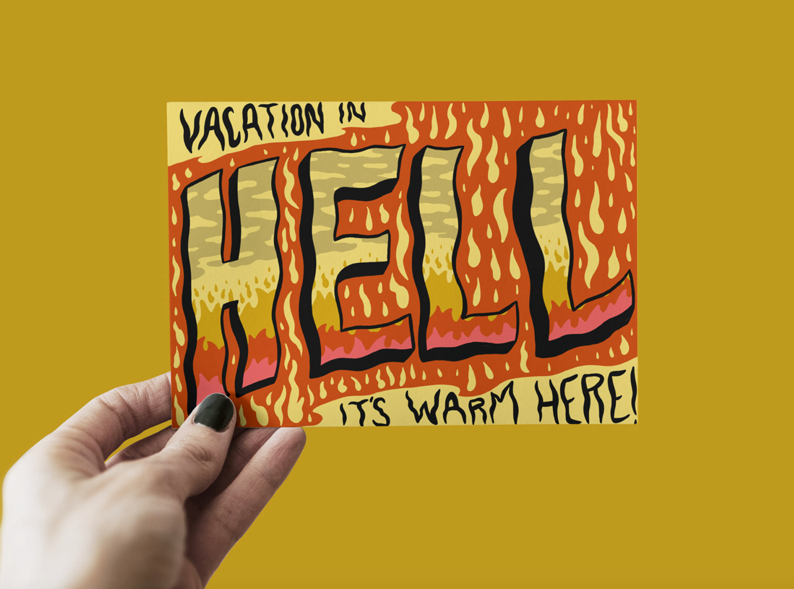 Hell Travel Postcards by Doodle By Meg on Dribbble