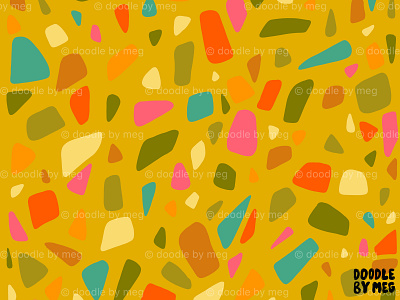 Terrazzo Print in Mustard