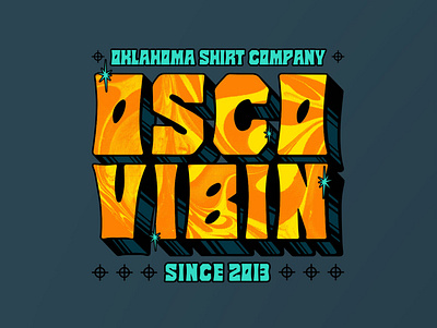 Internal Shirt of the Month: September 2020 3d type design drawing illustration lettering oklahoma oklahoma city psychedelic retro t shirt t shirt design t shirt mockup texture tshirt tshirt art tshirt design typography vector vintage