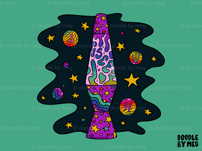 Pisces lava lamp astrology design drawing horoscope illustration lava lamp lettering pisces procreate psychedelic rainbow retro space stars typography vintage zodiac zodiac sign zodiac signs
