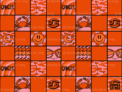 Cancer Checkered Print