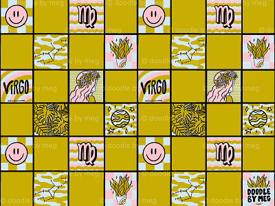 Virgo Checkered Print
