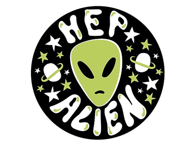 Hep Alien Badge
