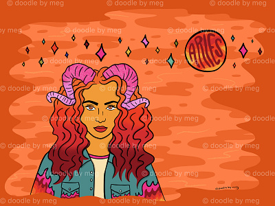 Aries by Doodle By Meg on Dribbble