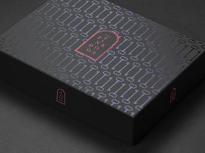 The Pink Door™ Packaging brand branding cosmetics logo mockup packaging