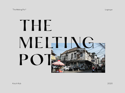 The Melting Pot Logotype branding logo logomark logotype serif font