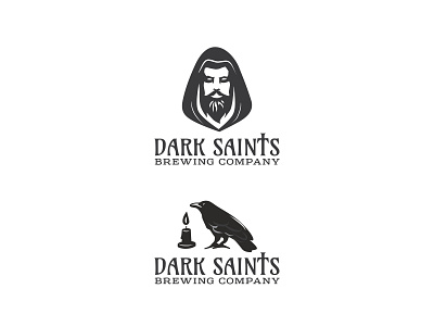 Darksaints 01 brewery logo logo drafts