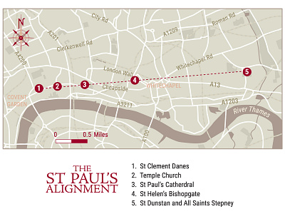 Stpaulsalignment book cartography illustration map maps vector