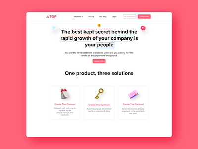 landing page