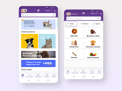 Laika App design development graphic design uidesign website