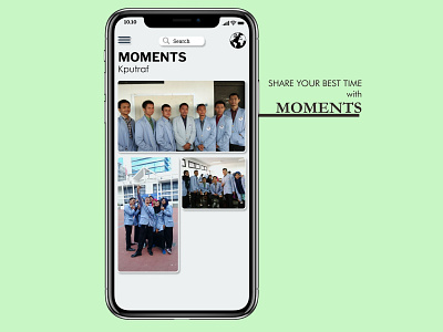 Moments mobile mobile app design simple ui