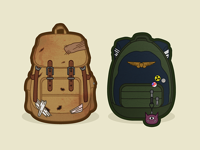 Backpacks - The Last of Us backpacks ellie illustration joel naughty dog ps3 the last of us video game