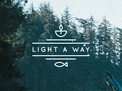 Light A Way Logo blog christian fish flame lamp lantern logo worship