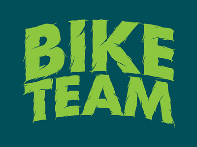 Bike Team Logo. bike hairy logo type wip
