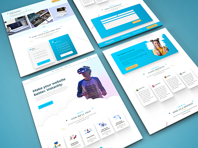Landing Page Design - Mock up figma graphic design mockup uxui web design