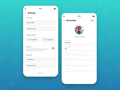 Settings page daily ui