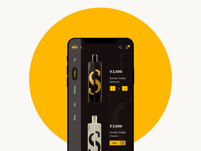 Concept design for Vodka app android animation branding icon logo minimal sketch