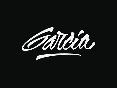 García custom font handmade lettering letters logo tipografia typography