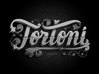 Tortoni custom handmade lettering letters typography