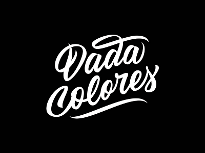 Dada Colores brand brushpen custom handmade lettering letters logo typography