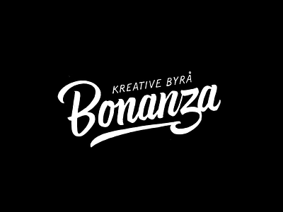 Bonanza agency brand brushpen custom handmade lettering letters logo sketch typography