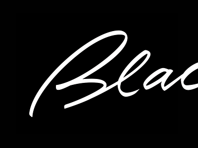 Blac brushpen custom handmade lettering letters logo typography wip