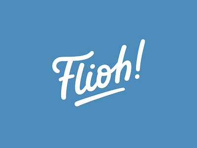 Flioh! logo redesign lettering logo typography