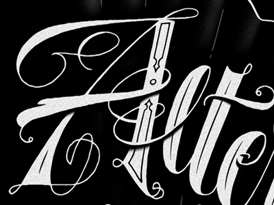 Altertango detail hand drawn hand lettering handmade lettering pencil type typography