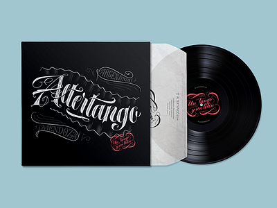 Altertango Vinyl design flourish handmade lettering tango vino vinyl wine