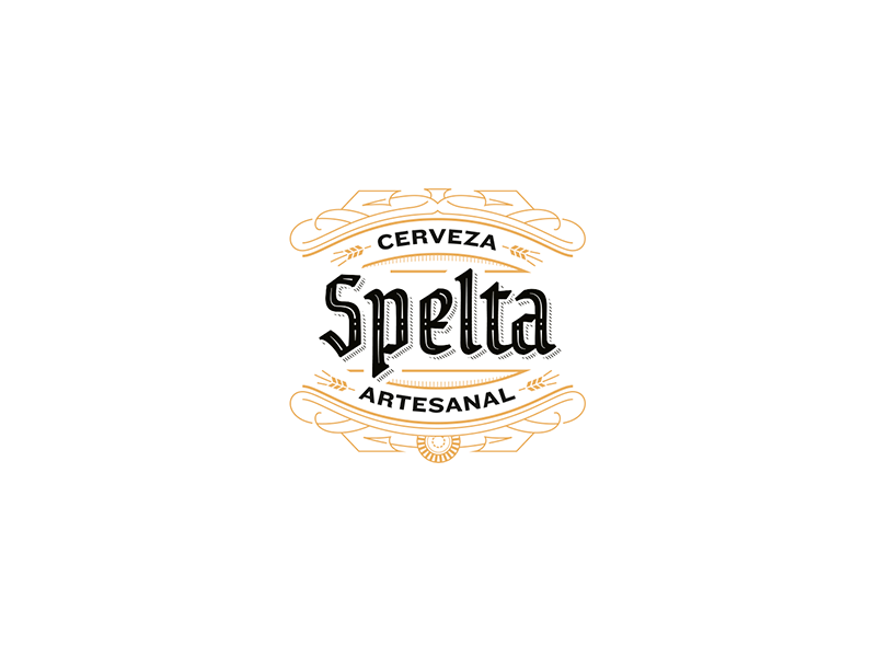 Spelta Logo custom type label illustrations pairing bottle craft beer beer lettering