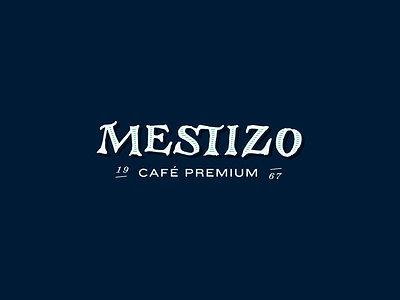 Mestizo logo coffee handmade lettering logo packaging