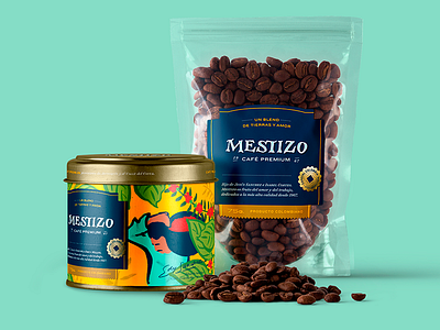 Mestizo coffee packaging