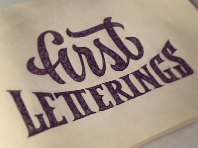 First letterings