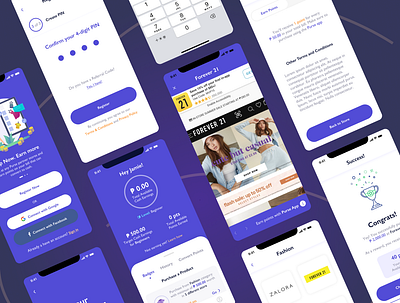 Purse App - A shopping rewards app concept creative design ui uidesign