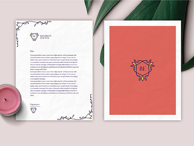 Bandhan Events Branding Collaterals branding branding design collaterals design grahic design graphicdesign illustrator letterhead logo logo logodesign print print design