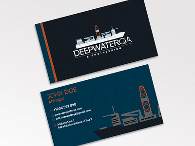 Deepwater Stationary Design brand statoinary branding branding collaterals branding design business cards collaterals grahic design graphic design graphicdesign letterhead logo logodesign note pad print stationary stationary