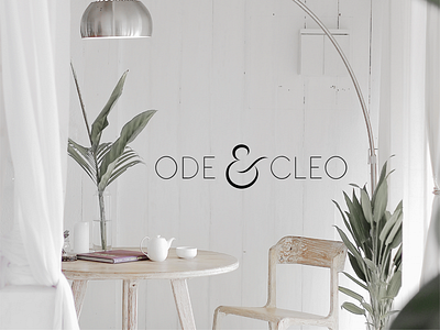 Ode and Cleo branding grahic design graphicdesign homedecor illusrator illustrator logo logodesign