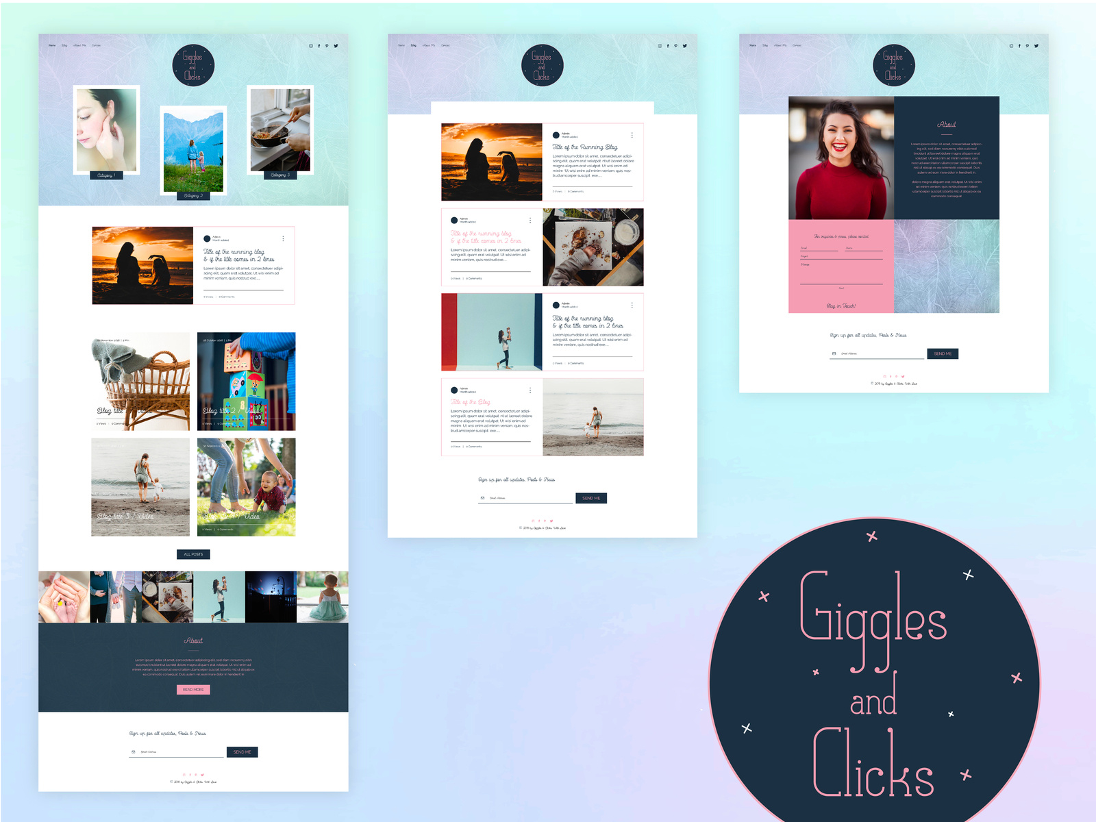Giggles and Clicks_site by Paridhi Thakur on Dribbble